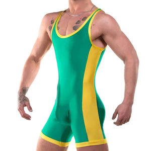 Traje de levantamiento de pesas de alta calidad Singlet Powerlifting Wrestling Singlets para hombres - Product Image 6