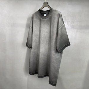 เสื้อยืดวินเทจสำหรับผู้ชายเสื้อเป็นกรดผ้าฝ้าย100% ซักได้ตามต้องการ - Product Image 2