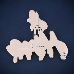 Lujo VVS Moissanite diamante nombre letra colgante 925 plata esterlina Iced Out collar joyería al por mayor - Product Image 5