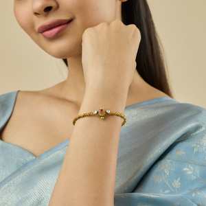 กำไลข้อมือโบราณ รุ่น 182595 คด้า - Product Image 2