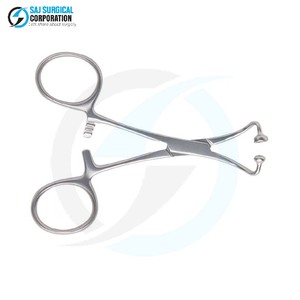 Stainless Steel Manual Ball Socket Towel Forceps for General Surgery Draping Durable Reusable Strong <b>Grip</b> <b>Control</b> Reliable - Product Image 3