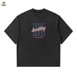 Camiseta de cuello redondo de algodón y poliéster para hombre, informal, de fabricante profesional, transpirable, suave, tejido, gráfico - Product Image 5