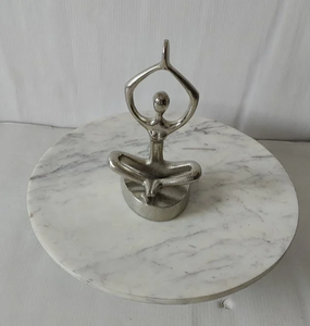 Sculpture en aluminium argenté, pour la décoration Sculpture Décoration intérieure - Product Image 1