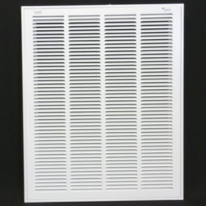 Grille de filtre d'air de retour rectangulaire murale premium pour CVC, ouverture de conduit 20x25, porte amovible, conception estampée plate, 1 pouce - Product Image 1