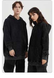 Custom Logo Fabric 100% Cotton Printing Leaf Vintage Distresed Premium <b>Hoodies</b> Men'S Hoodie men's <b>hoodies</b> - Product Image 6