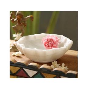 Bol de service en marbre blanc pur de conception antique pièce unique avec le meilleur matériau et la meilleure qualité au prix le plus bas - Product Image 1