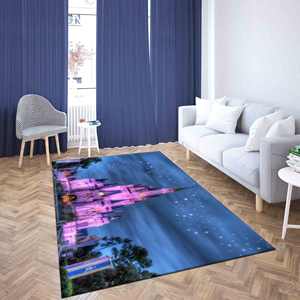 Tapis imprimé Château de Cendrillon : Moderne, Enfants, Intérieur, Bureau, Cadeau, Tapis fin non tissé - Product Image 4