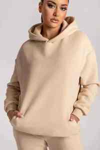 Survêtement de jogging à grande poche et fermeture éclair, vestes en coton à capuche, survêtement 2 pièces à fermeture éclair complète - Product Image 2