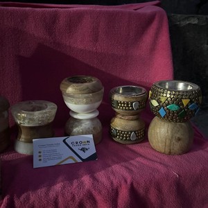 Brûleur d'encens personnalisable en bois Mabkhara Oud de haute qualité écologique fait à la main pour la maison et l'usage religieux de l'Inde - Product Image 1