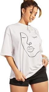 Camiseta Casual de Verano para Mujer, Talla Grande, Estampado Gráfico, Holgada, de Manga Corta, 100% Algodón - Product Image 2