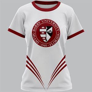 Université Barry en gros décent Classique femmes Tous les jours Élégant Tendance Slim Coupe décontractée Logo brodé T-shirts à imprimé floral - Product Image 3