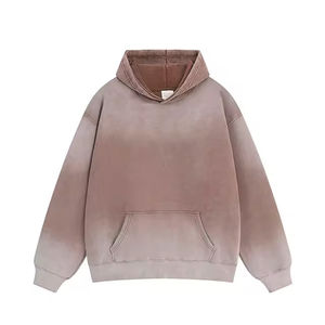 Sweats à capuche pour hommes délavés à l'acide, impression 3D brodée, 100% coton, surdimensionnés, respirants, saison hivernale, vente en gros personnalisée - Product Image 2