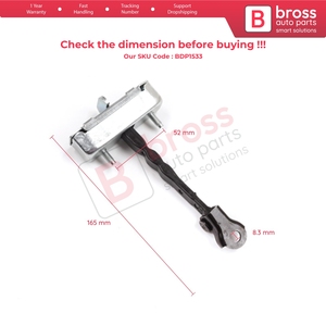 BDP1533 Butée de porte avant avec limiteur pour Corolla MK10 E15 2006-2013 6861002130 - Product Image 5