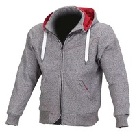 Sweat à capuche de moto personnalisé pour hommes entièrement doublé en aramide CE niveau 2 blindé zippé sweat à capuche d'équitation noir veste de moto décontractée