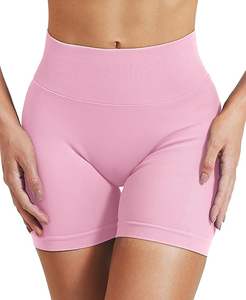 Short de motard pour femme avec poches Taille haute Contrôle du ventre Spandex Workout Yoga Athletic Gym Shorts - Product Image 1