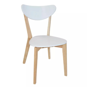 Silla de comedor de estilo nórdico moderno de fabricación española, muebles para el hogar con acabado de madera y plástico listos para la exportación - Product Image 1