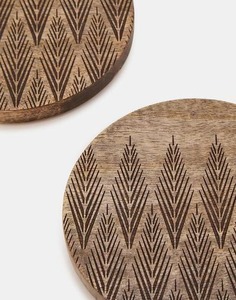 Posavasos personalizables recién llegados, juego clásico de madera, superventas, madera de mango a la venta, posavasos de nogal, faizacraft - Product Image 4