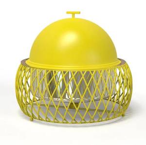 Serveur de nourriture en métal vert Design personnalisé fait à la main fantaisie vente en gros Casserole élégant luxe nouveau chauffe-plats de service en métal - Product Image 6