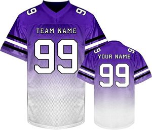 Personalizar camiseta de fútbol americano sublimado cosido bordado Rugby Deportes Fútbol camisetas de fútbol - Product Image 3