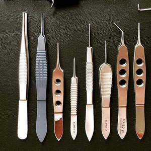 Juego de instrumentos de Microcirugía Ocular oftálmica básica de grado O.R, Kit quirúrgico Manual de acero inoxidable de alta calidad con fórceps - Product Image 3