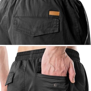 Pantalones cortos deportivos de entrenamiento atlético de secado rápido personalizados al por mayor, pantalones cortos de medio pantalón con bolsillo Cargo para correr para hombre, ropa de hombre - Product Image 5