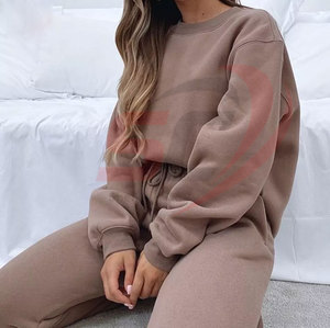 Chándal de Fitness de invierno de alta calidad para mujer con capucha de gran tamaño patrón sólido de maternidad nueva llegada ropa deportiva de algodón - Product Image 3