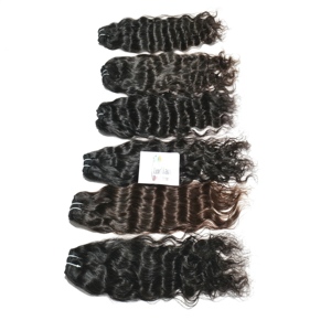 Paquete de Cabello Humano Indio Virgen de la Mejor Calidad 100%, Tejido Rizado, Donante Único, Doble Trama, Sin Procesar, Cutícula Alineada para Exportación - Product Image 2