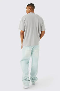 T-shirt en coton pour homme surdimensionné avec impression en relief 2025, motif de personnage personnalisé de qualité supérieure, séchage rapide, 100% coton, 240GSM - Product Image 2