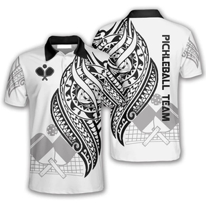 Maillot de tennis pickleball taille personnalisée pour hommes et femmes vente en gros de chemises de sport de badminton unisexe en polyester en stock - Product Image 3