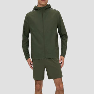 Joli et solide couleur hommes haute qualité plaine hommes coupe-vent veste et short ensemble survêtement personnalisé hommes 2 pièces ensemble short - Product Image 4