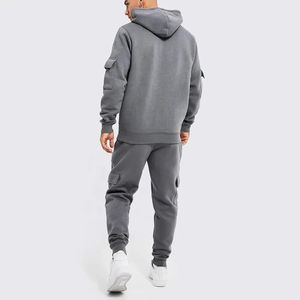 Ensemble de survêtement pour homme de haute qualité, pull lourd délavé au soleil, coupe ample et ample, sweat à capuche cargo, streetwear - Product Image 2