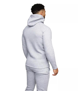 Ensemble de survêtement en molleton à deux pièces pour homme, imprimé décontracté d'hiver, avec capuche, jogging, séchage rapide, fermeture à cordon personnalisable - Product Image 3
