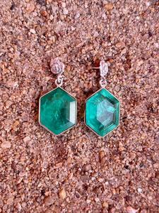 ต่างหูแฮนด์เมดสีเงินสเตอร์ลิงสี925ต่างหูผู้หญิงสวย - Product Image 5