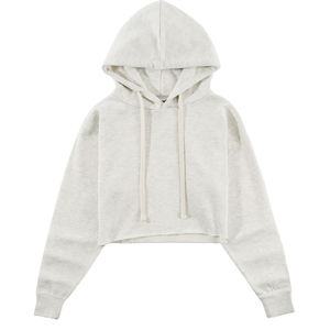 เสื้อครอปมีฮู้ดแขนยาวลำลองสำหรับผู้หญิงเสื้อครอปมีฮู้ดเสื้อครอปมีฮู้ดสำหรับฤดูใบไม้ร่วงฤดูหนาว - Product Image 2