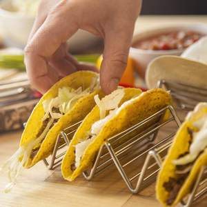 Soporte de barra de tacos de acero inoxidable de alta calidad, soporte para horno, seguro, resistente al calor, accesorios para hornear, sección, soporte de almacenamiento para horno - Product Image 5