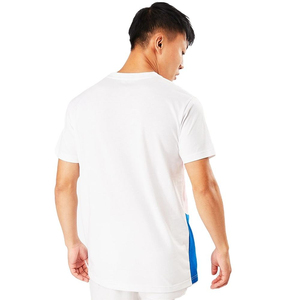 <b>Mens</b> color block <b>t</b> <b>shirt</b> white <b>pink</b> and blue casual short sleeve crew neck summer fashion top - Product Image 2