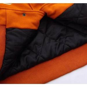 แจ็กเก็ตเลตเตอร์แมนตัวแทนมหาวิทยาลัยของผู้ชายปรับแต่งได้พร้อมปกตั้งดีไซน์สไตล์สตรีทปักลายสไตล์มหาวิทยาลัย - Product Image 6