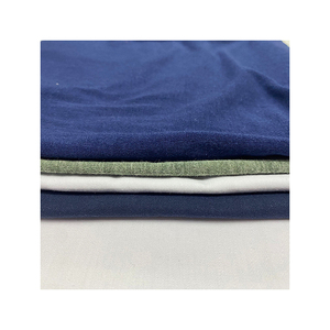 Vente en gros 185gsm style côtelé 95% coton 5% Spandex élasthanne tissu de t-shirt en jersey extensible pour garçons et filles - Product Image 1