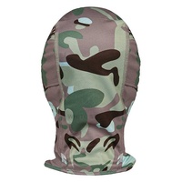 Masque de chasse camouflage imperméable en peluche de haute qualité, personnalisable, imprimé en sérigraphie, balaclava, couvre-tête tactique complet