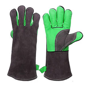 Guantes de soldadura de cuero de vaca reforzados ignífugos Guantes DE SEGURIDAD pesados antiestáticos resistentes a la abrasión certificados CE - Product Image 4