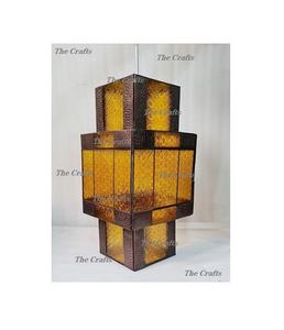 Linterna colgante de diseño extremadamente bueno, linterna marroquí de hierro y vidrio hecha a mano para uso en bodas y eventos - Product Image 3