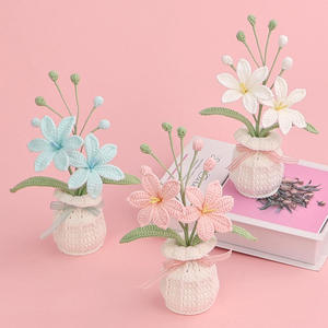 Maceta de Orquídea Marte Tejida a Crochet, Decoración para el Hogar, Uso Interior/Exterior, Decoración para Bodas y Festividades - Product Image 1