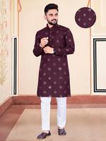 Kurta en coton uni pour homme, vêtements de mariage, Kurta pour garçon, tissu en coton, Kurta pour un usage quotidien, nouvelle collection