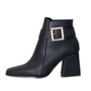 Bottines Femme Élégantes à Talon Épais avec Boucle, Style Casual - Product Image 4