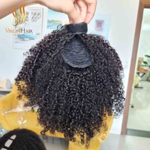 100% Extensions de cheveux humains Remy vietnamiens cheveux de queue de cheval naturels vierges - Product Image 2