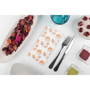 Tovaglioli Arancioni 40x40cm con Stampa Cot, Piegati 1/8, Morbidi e Asciutti, 480 Pezzi, B2B - Product Image 2