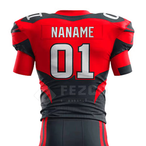 Ensembles d'uniformes de football américain personnalisés, respirants, à manches courtes, coupe ample et confortable, dernier design 2024 - Product Image 6