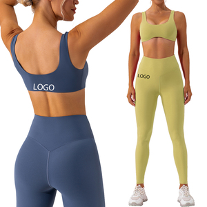 OEM Custom 2024 Sport Wear Two Pieces Sweatsuit with logo Gym Yoga <b>Sets</b> Customized Fitness Yoga <b>Sets</b> for Women - Product Image 6