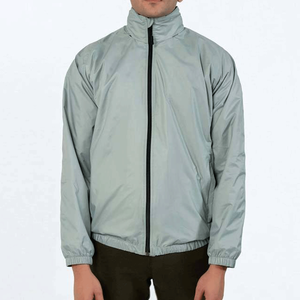 Customized Winter Lightweight Breathable Waterproof Windbreaker Canvas Stand Collar Plus Size Front Logo <b>Jacket</b> - Product Image 1