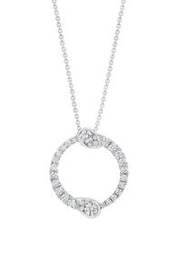 Elegante Collar de Cadena Cubana con Colgante de Diamante Azul Agua Cultivado en Laboratorio, Chapado en Oro Rosa de 16 Quilates, Estilo Hip Hop, Regalo para Mujer - Product Image 3